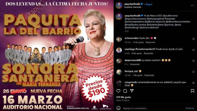Muere Paquita la del Barrio; esta fue la promesa que no pudo cumplir