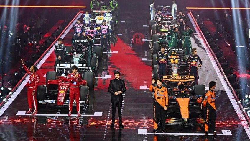 Al estilo Hollywood, con alfombra y música la F1 lanza su temporada 2025