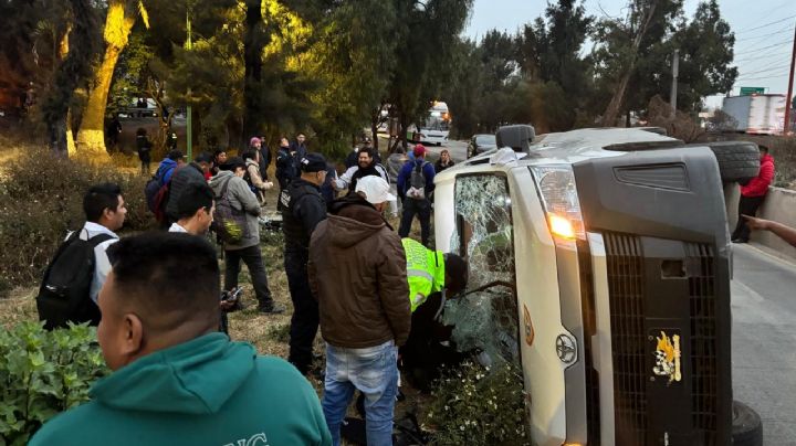 Caos en la México-Pachuca: Fuerte accidente deja 11 heridos y bloqueo colapsa la vialidad