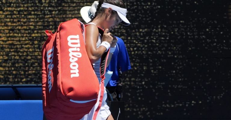 Raducanu perdió el encuentro ante Muchova