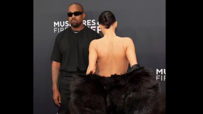 FOTOS: Esposa de Kanye West causa indignación al aparecer sin ropa en los Grammy 2025