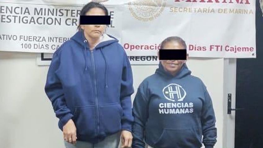 Arrestan a dos mujeres 'tiradoras' en Ciudad Obregón; cuentan con antecedentes penales