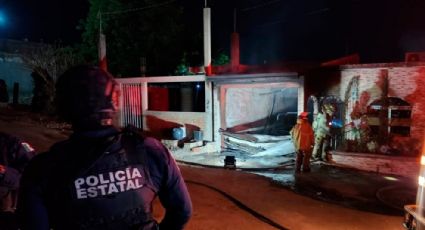 VIDEO: Sicarios disparan contra un domicilio en Culiacán; lo quemaron al final