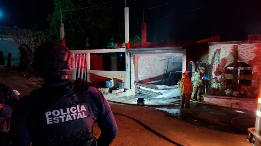 VIDEO: Sicarios disparan contra un domicilio en Culiacán; lo quemaron al final