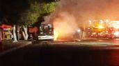 Foto ilustrativa de la nota titulada Fuerte incendio consume autobús en Ciudad Obregón; pasajeros lograron bajar a tiempo