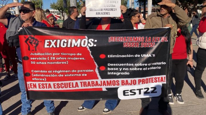 Reforma al Issste paraliza la educación de Sonora; magisterio se manifiesta