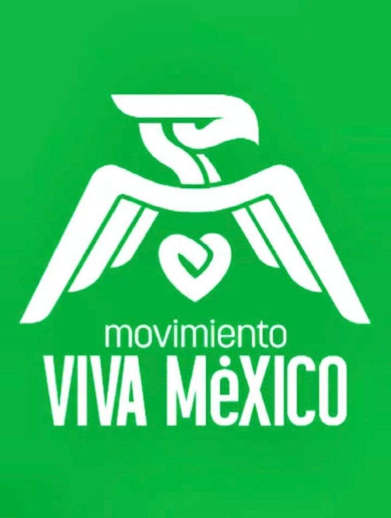 Es el actual logo de Movimiento Viva México, partido que representa Eduardo Verástegui
