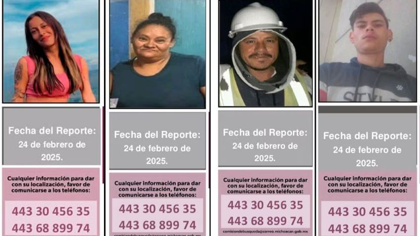 Desaparición de familia jalisciense en Michoacán: Crece la preocupación