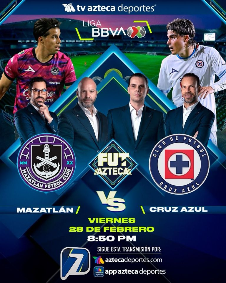 Mazatlán vs Cruz Azul EN VIVO