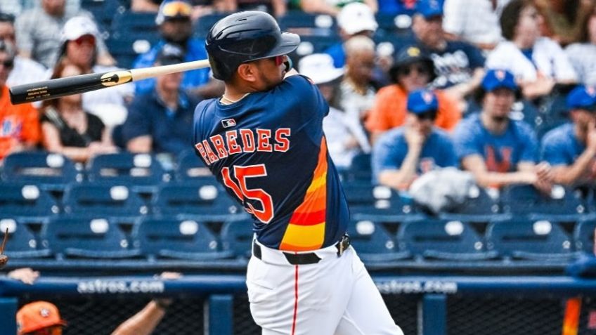 El de la 'H' se hace notar: Isaac Paredes conecta su primer jonrón con los Houston Astros