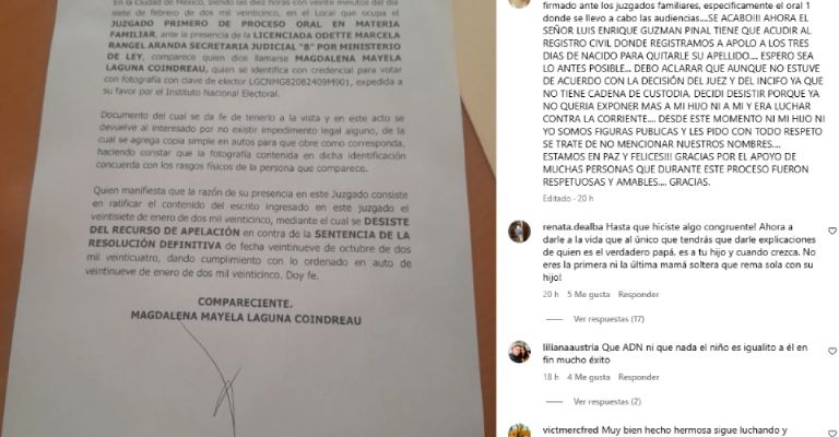 Mayela Laguna da inesperado giro a su demanda con Luis Enrique Guzmán