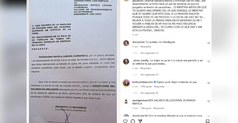 Mayela Laguna da inesperado giro a su demanda con Luis Enrique Guzmán