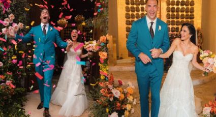 Martha Higareda y Lewis Howes se casan en romántica y lujosa boda en playas de México