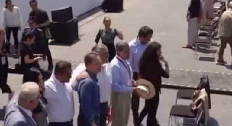 Sheinbaum habla sobre escándalo con líderes de la 4T. Foto: Facebook