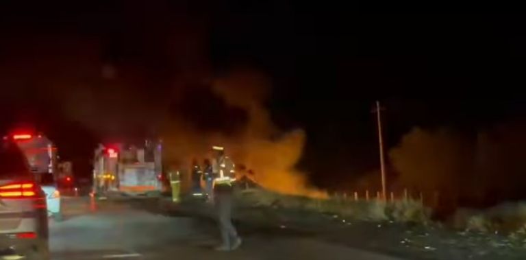 Un hombre falleció calcinado y la otra víctima resultó con lesiones leves 