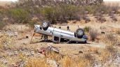 Foto ilustrativa de la nota titulada Vuelca pick up en carretera de Hermosillo; hay tres personas lesionadas y una detenida