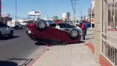 Foto ilustrativa de la nota titulada Otro accidente en Hermosillo: Volcadura de vehículo deja saldo de una mujer lesionada