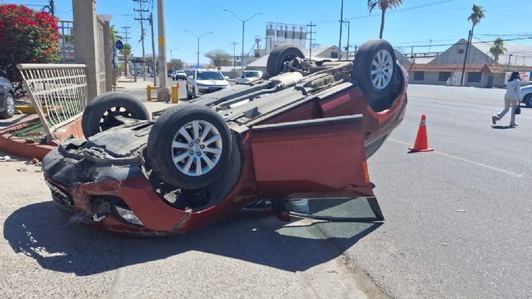 La conductora de la unidad tuvo que ser hospitalizada