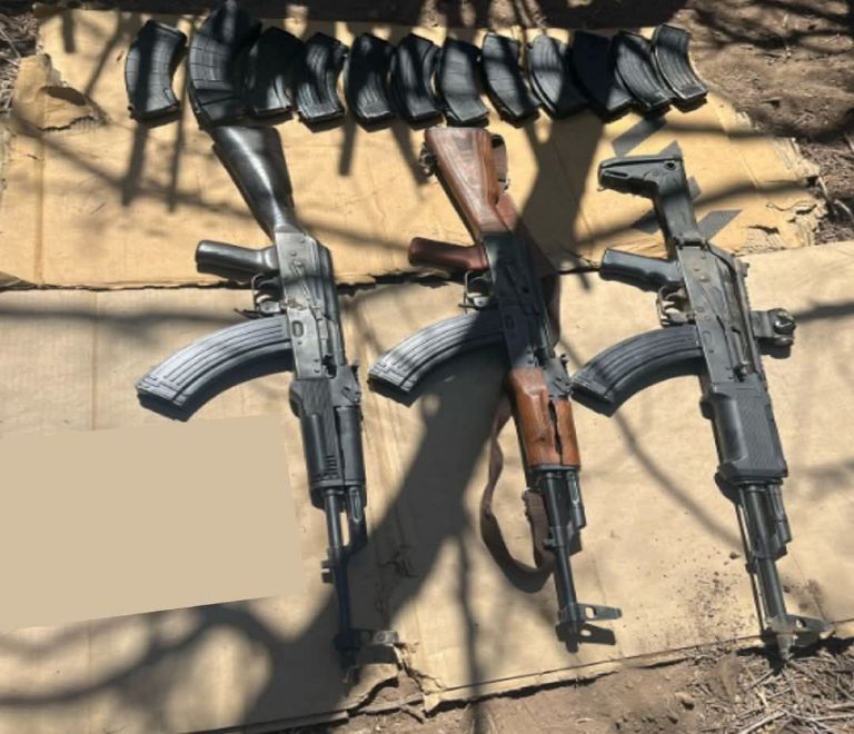 Aseguran armas en Empalme, Sonora. Foto: Facebook