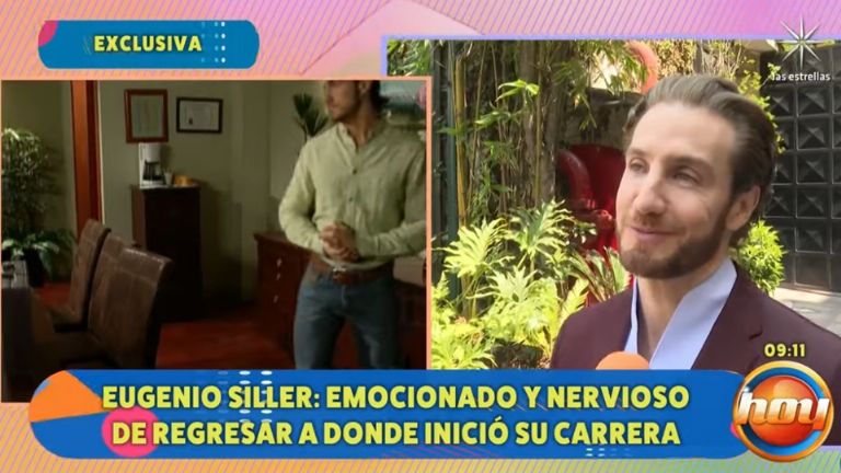 Eugenio Siller reapareció en el programa Hoy