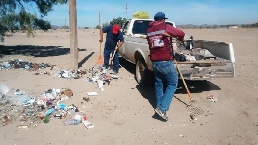 Empalme: Playa Cochórit recibe trabajos de 'embellecimiento' para Semana Santa