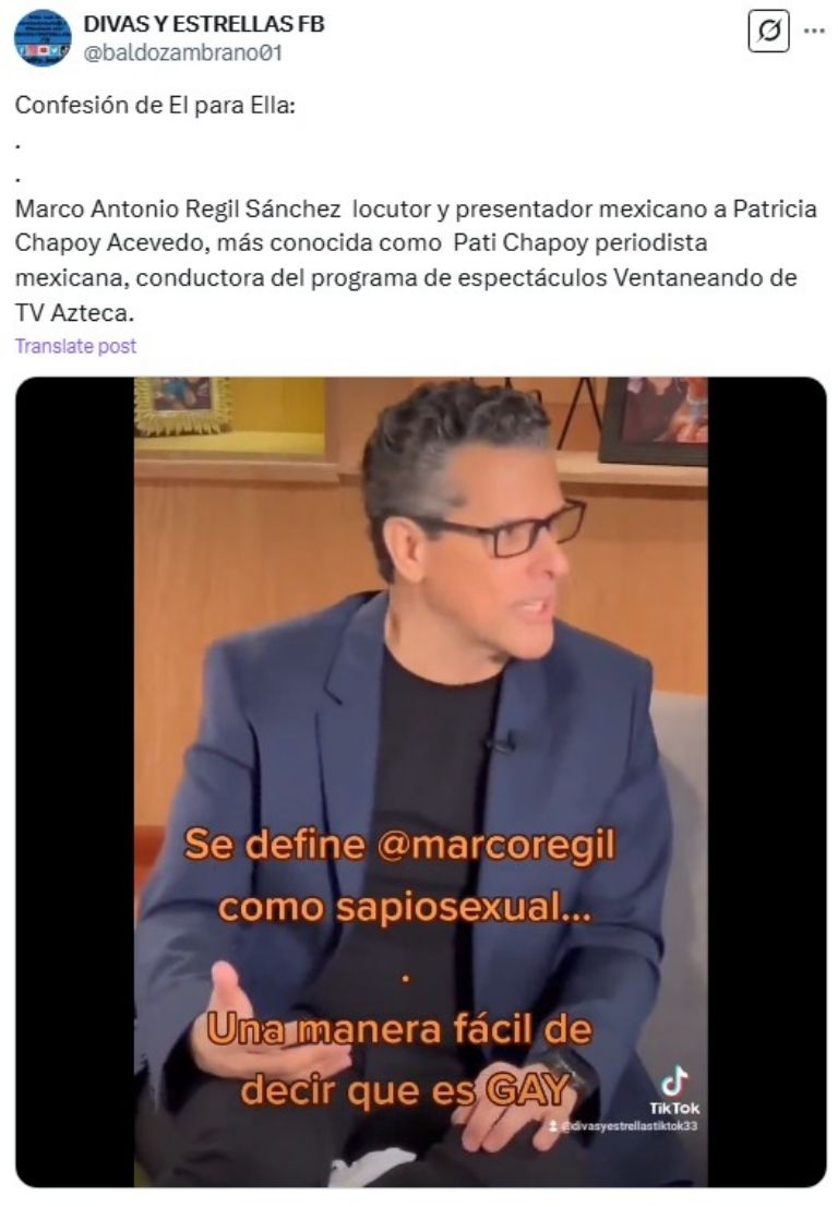 Marco Antonio Regil se declaró sapiosexual