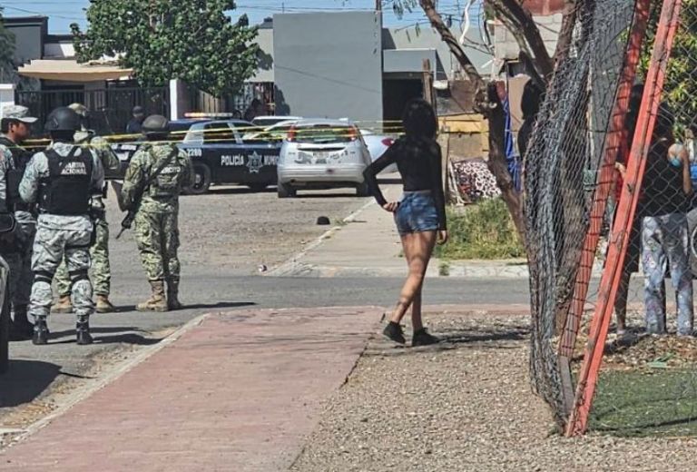 La escena del crimen quedó asegurada por autoridades