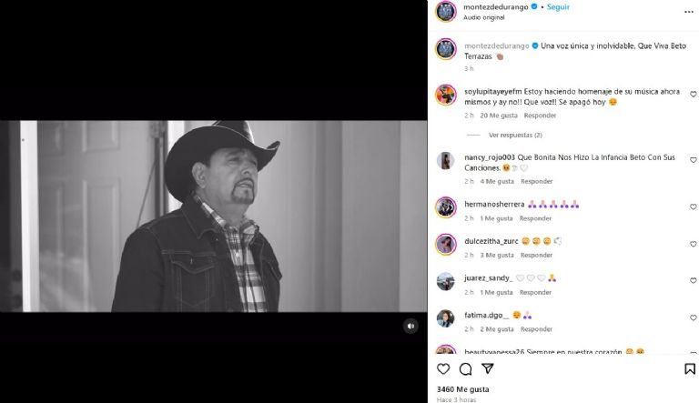 Montéz de Durango se despiden de Beto con emotivo video