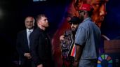 Foto ilustrativa de la nota titulada Saúl 'Canelo' Álvarez y William Scull tuvieron su primer cara a cara en Arabia Saudita