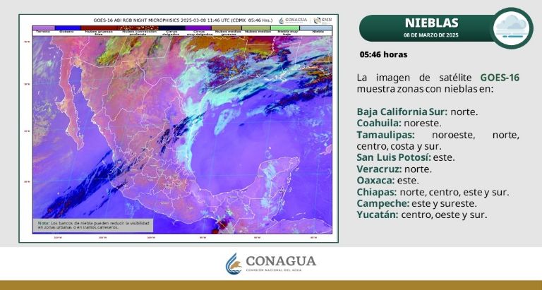 Clima en México hoy 8 de marzo