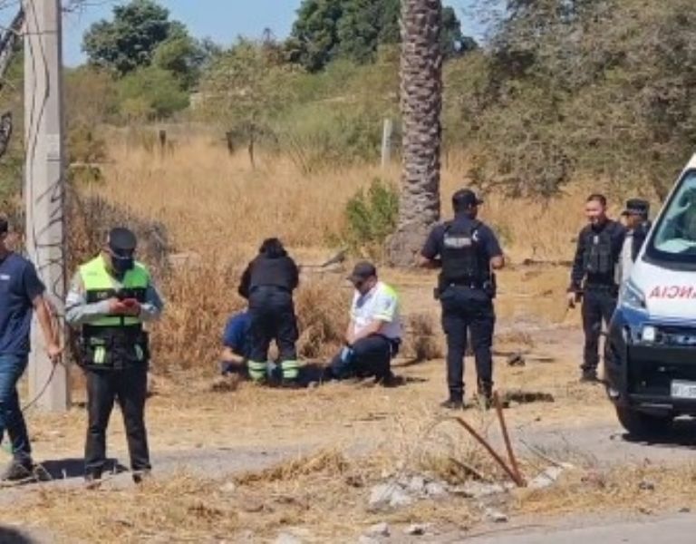 El conductor herido fue atendido por socorristas