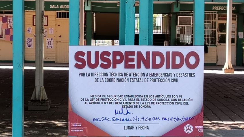 Ciudad Obregón: Cierran provisionalmente la Secundaria General 4 por panal de abejas