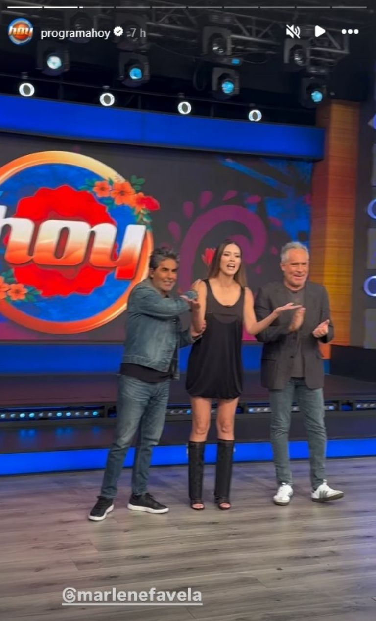 Marlene Favela fue conductora invitada de Hoy