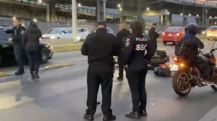 Fatal accidente en la Terminal 2 del AICM: Muere motociclista tras derraparse