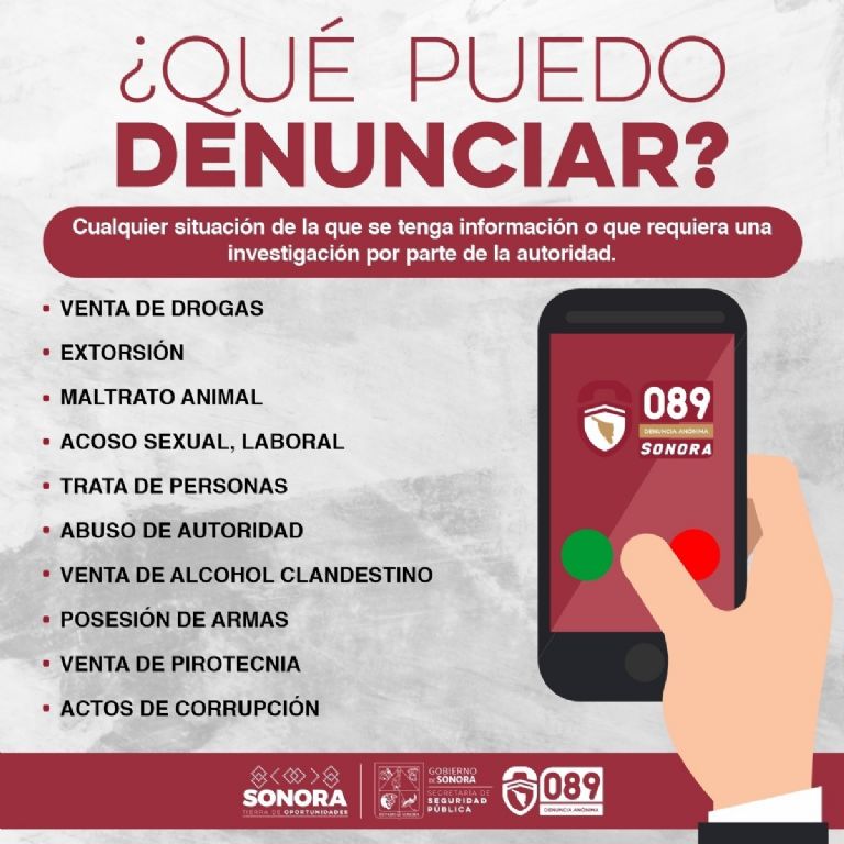 La denuncia es completamente anónima 