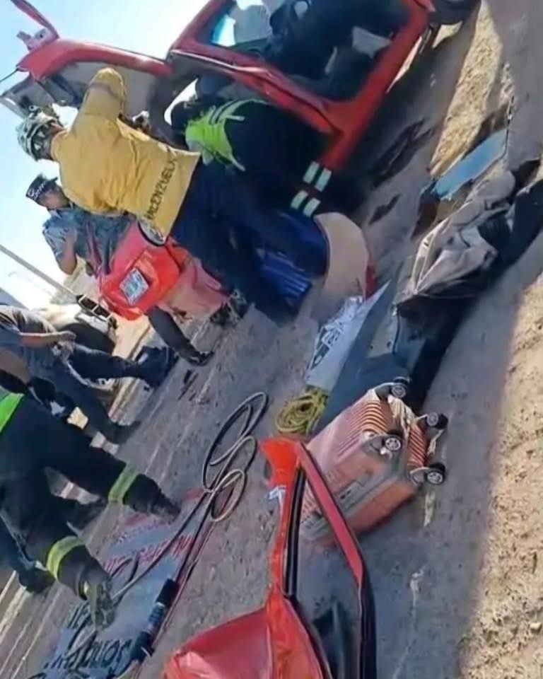 El accidente ocurrió el pasado domingo a la altura de Bácum. Foto: Facebook