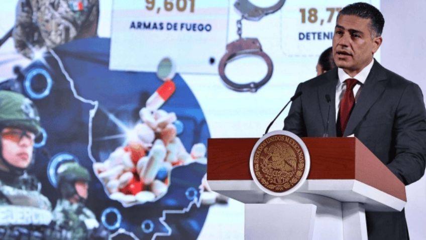 Harfuch reporta más de 18 mil 700 detenidos por crímenes de alto impacto en los últimos 6 meses