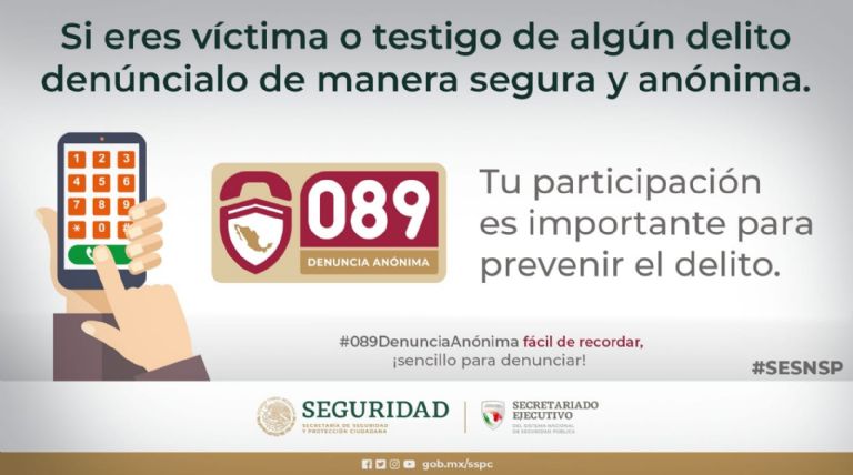 Denuncia al 089, la llamada es completamente anónima 