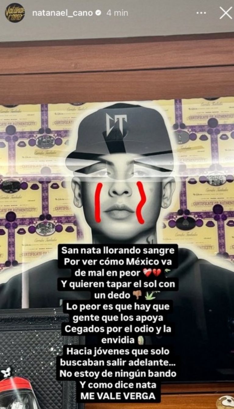 Natanael Cano reacciona a censura de los narcocorridos