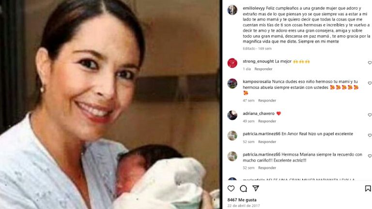 José Emilio era un bebé cuando Mariana Levy murió