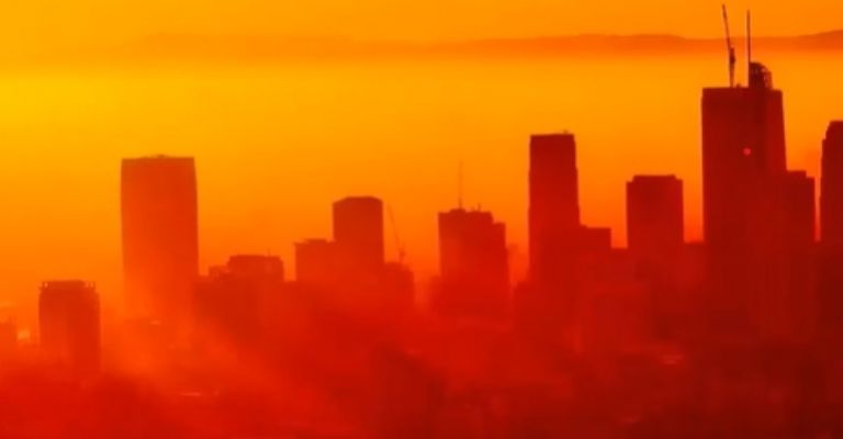 Consecuencias de la contaminación en el aire/ Créditos: Twitter