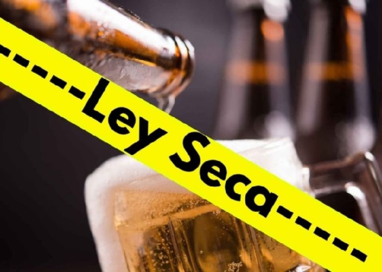 Ley seca se aplica para preservar el orden