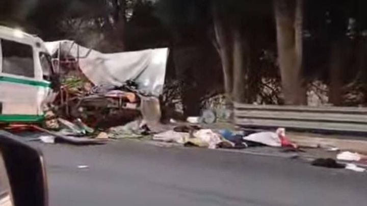 Fatal accidente en la México-Cuernavaca: Choque entre ambulancia y auto deja 4 muertos