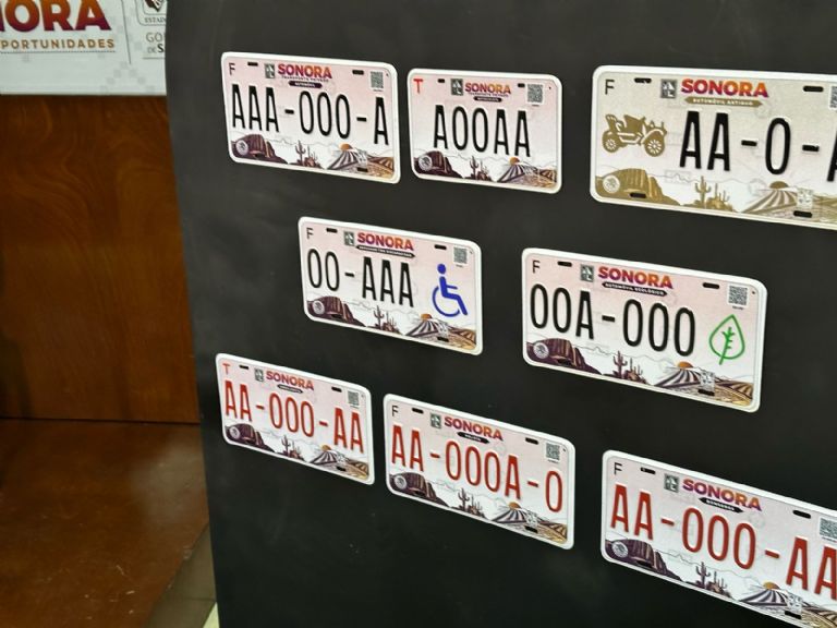 Así lucen las placas que serán entregadas de ahora en adelante