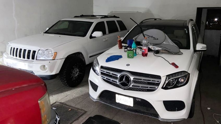 Catean guarida del narco en Nogales; aseguran vehículos robados, droga y equipo táctico