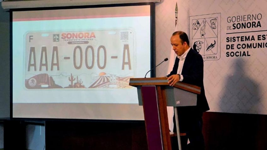 Secretaría de Hacienda presenta el nuevo diseño de placas vehiculares en Sonora