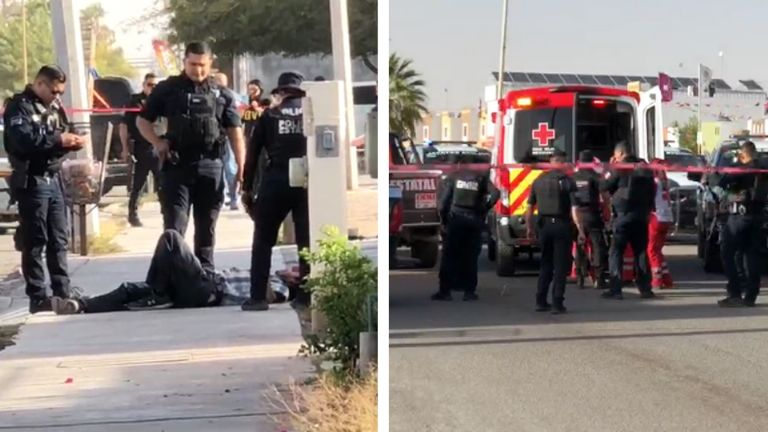 El presunto sujeto armado recibió al menos dos disparos