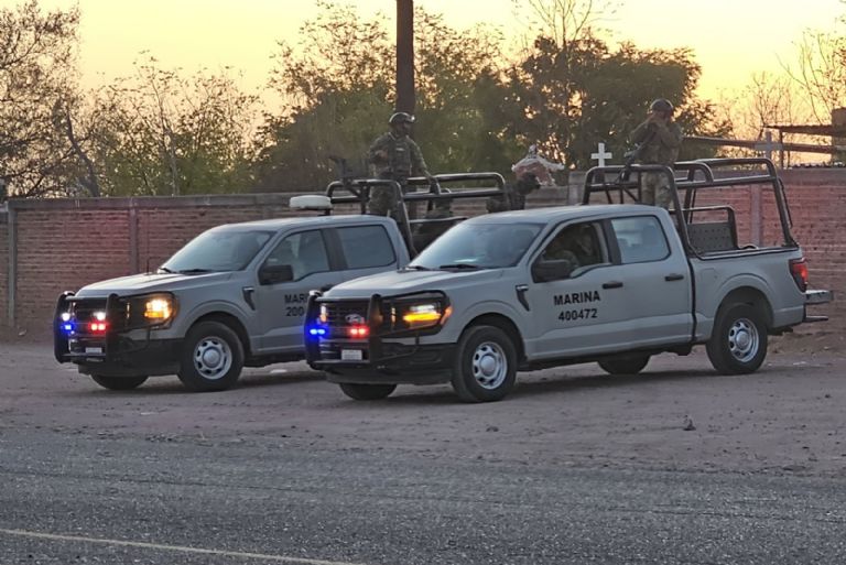 Autoridades militares y policiales se hicieron presentes en el sitio
