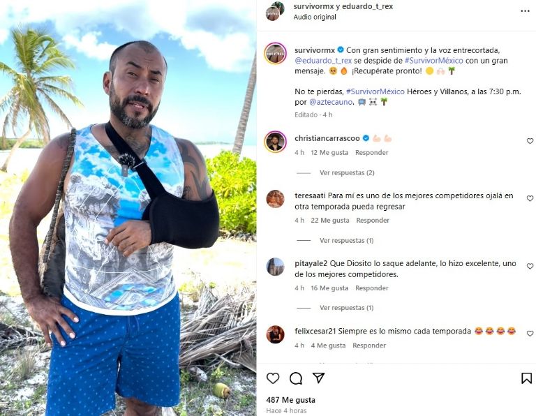 T-Rex dejó la competencia en calidad de lesionado