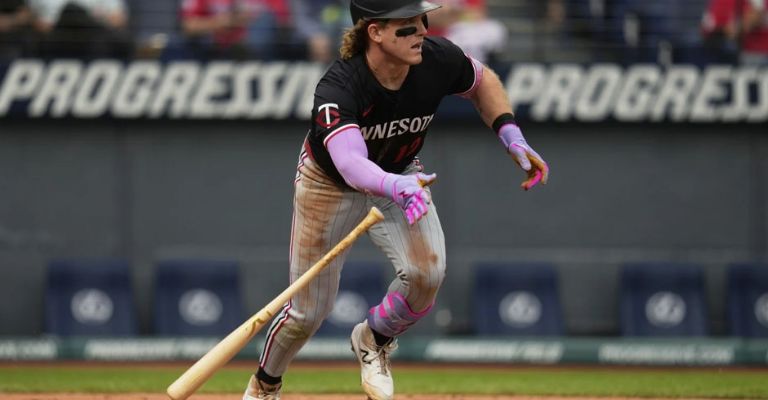 Bader estuvo muy activo a la ofensiva por los Twins